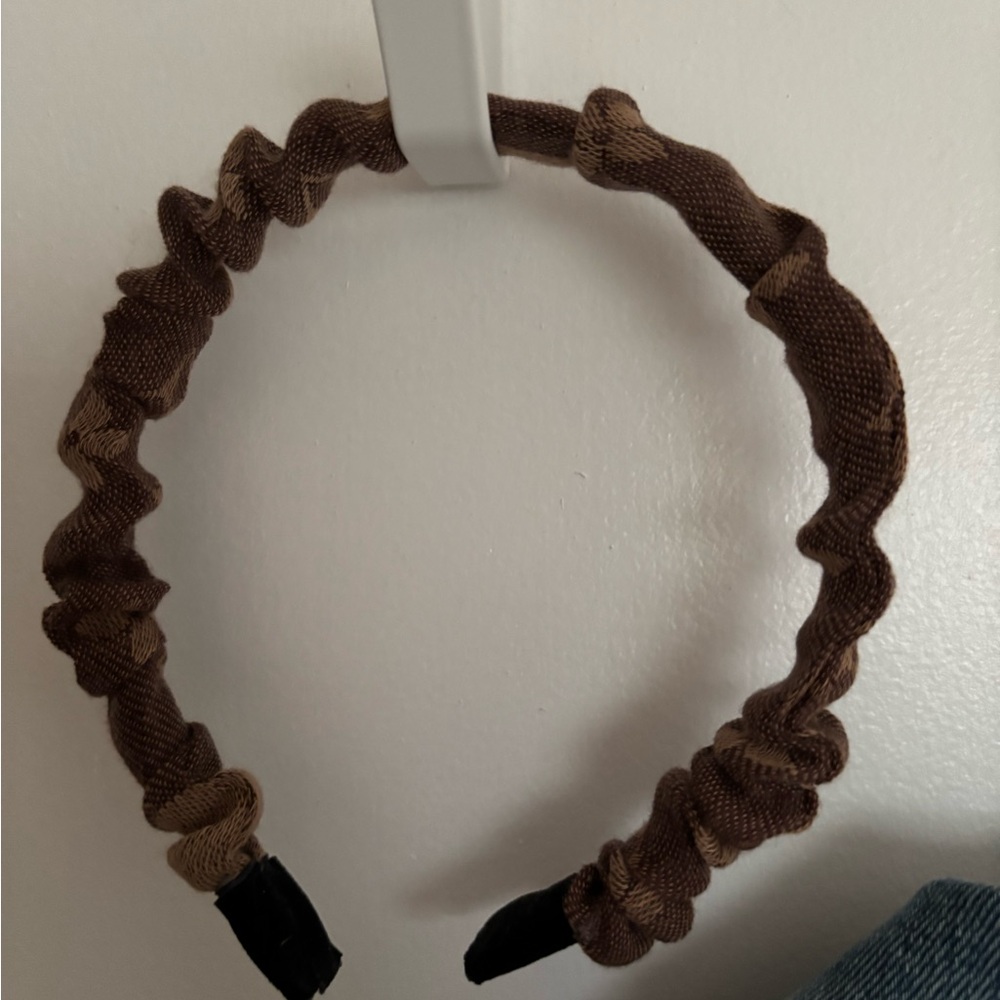 Tinsley Allison Designs The Valentina Crinkle Headband in Brown